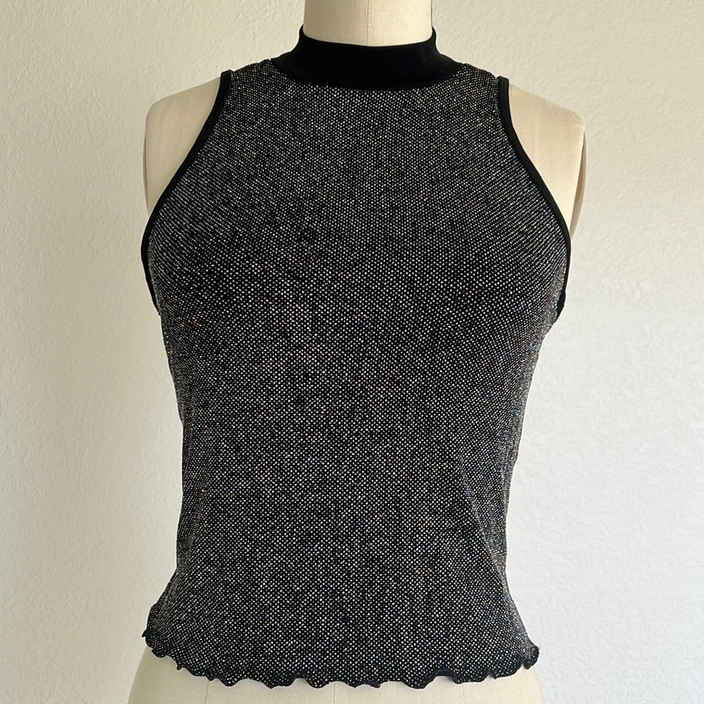 Body wrappers shimmery halter tank top size medium